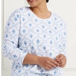 Hill House Ivy Sleep Tee blue trellis